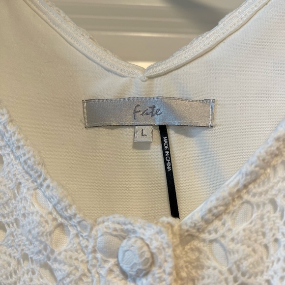 Lace Peplum Button-down - Picture 2 of 3